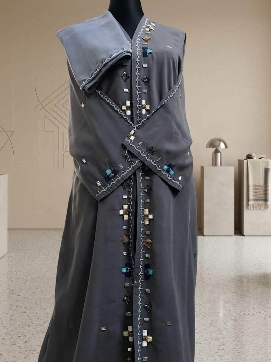 Steel Mist Abaya